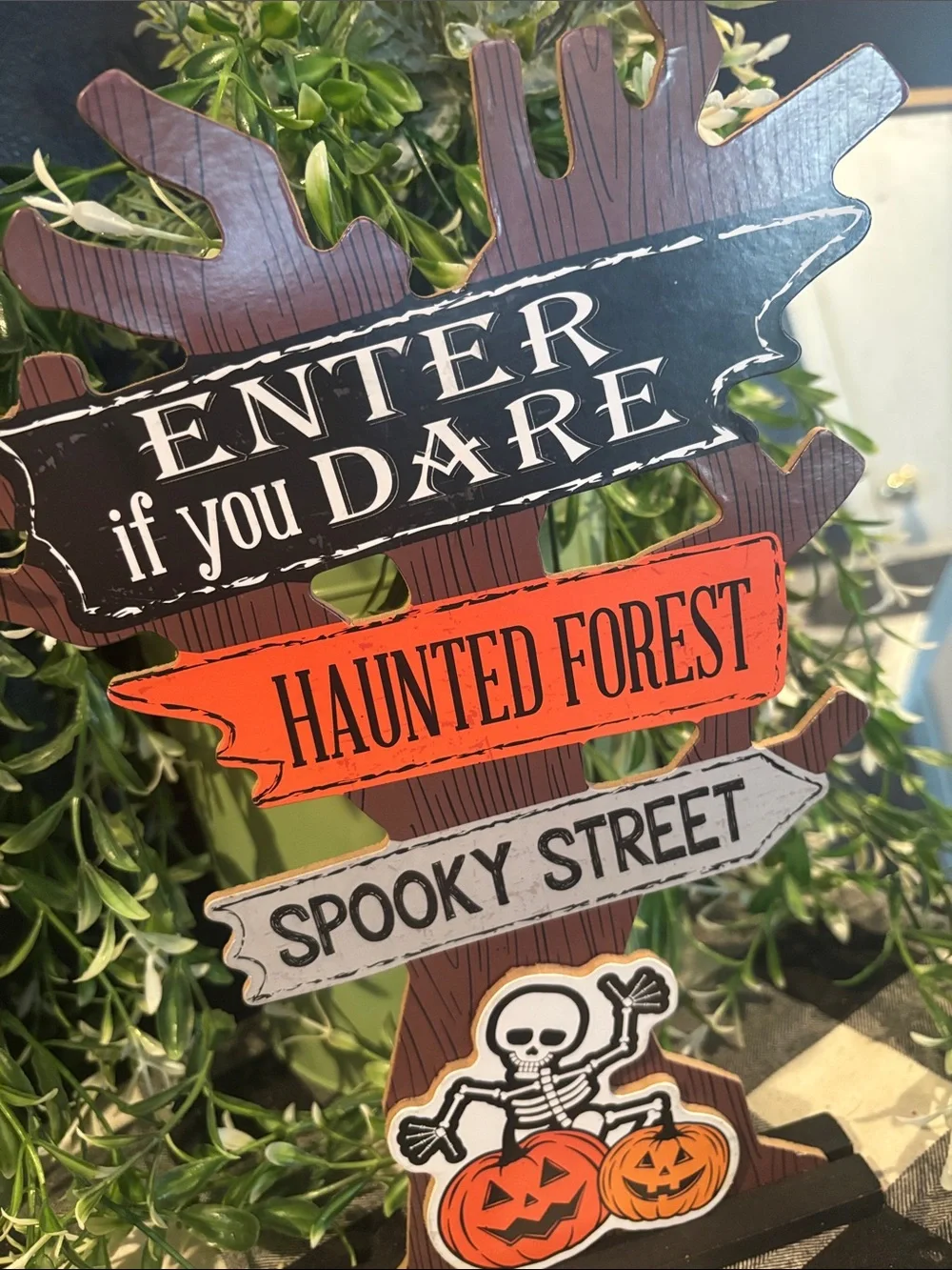 Halloween Sign - Haunted Forest Décor